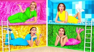 Секретные Домики под Кроватью # Четыре Цвета Челлендж от Fun Teen