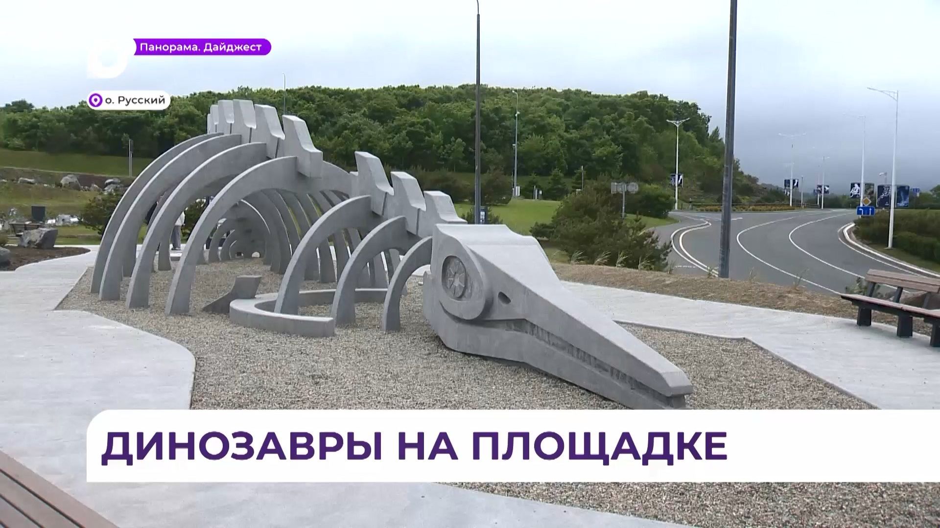 Первый во Владивостоке палеопарк появился на месте бывшей детской площадки в Океанариуме смотреть онлайн