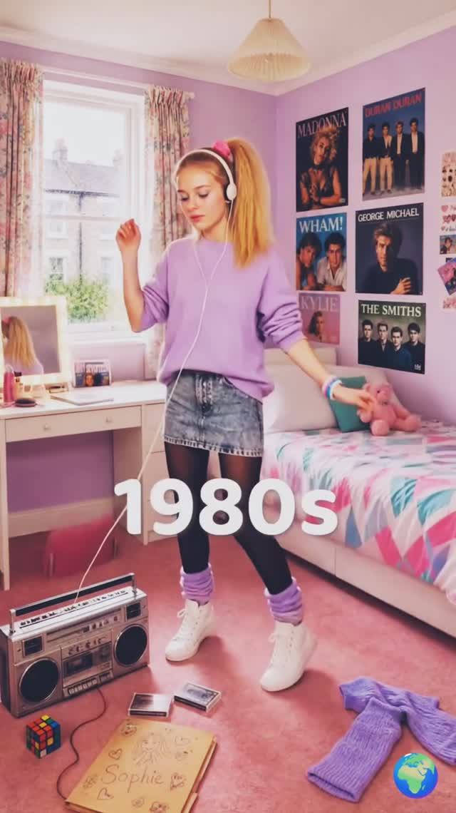 Комната английской девушки в 1950-2020 годах🇬🇧