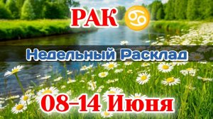 РАК♋  Недельный расклад 08-14 ИЮНЯ /Таро Прогноз/Сферы жизни