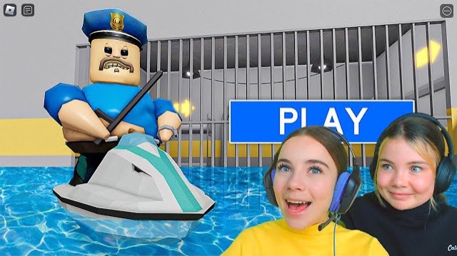 ПЛАВАЕМ В ТЮРЬМЕ БАРРИ С АЛЁНОЙ в ROBLOX! смотреть онлайн