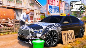 ОТЕЦ И СЫН В GTA 5 - ТАКСУЮ В ДЕРЕВНЕ НА БМВ СЕМЁРКЕ! СКОЛЬКО ЗАРАБАТЫВАЮТ ТАКСИСТЫ!? 🌊ВОТЕР