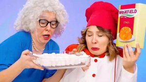 Кулинарный Челлендж# Я против Бабушки # Удивительные Кухонные Рецепты ч. 5