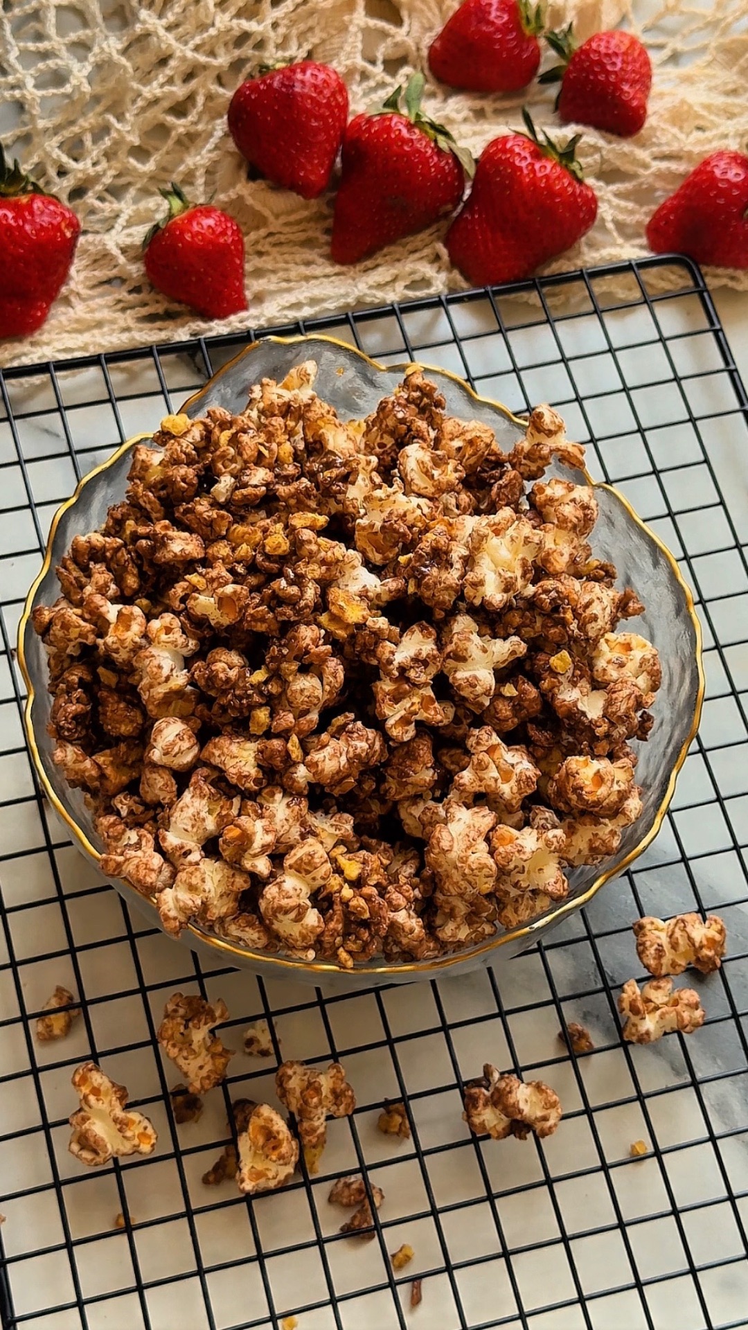 Хрустящий шоколадный попкорн🍿
