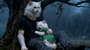 Жертва отца# вы будете плакать, глядя на эту кошачью историю