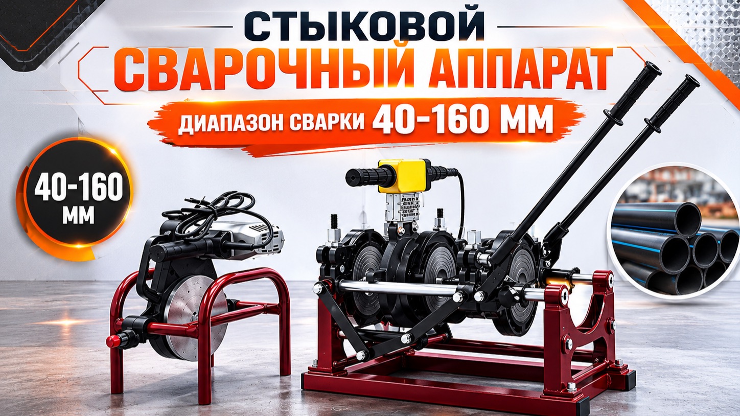 Стыковой сварочный аппарат - Gas Fusion RED-160T2