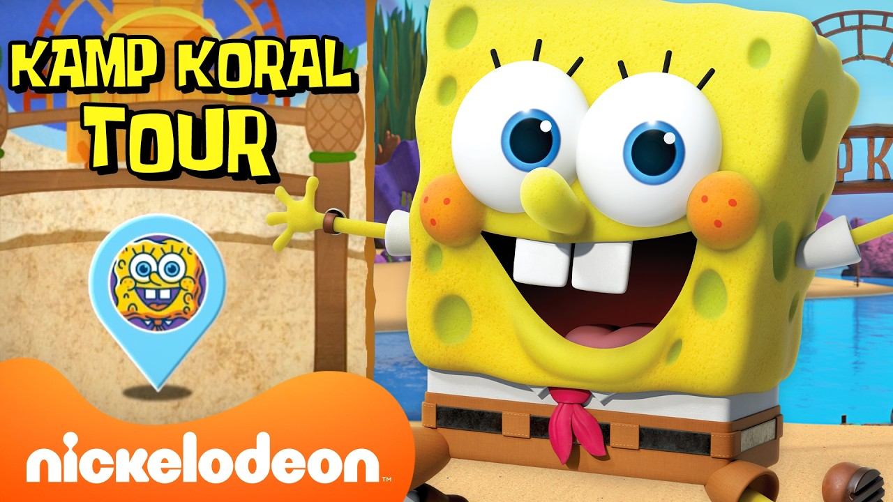 Камп Корал | Тур по лагерю «Коралл» с GPS⛺️ | 60 минут | Лагерь «Коралл» | Nickelodeon Cyrillic смотреть онлайн