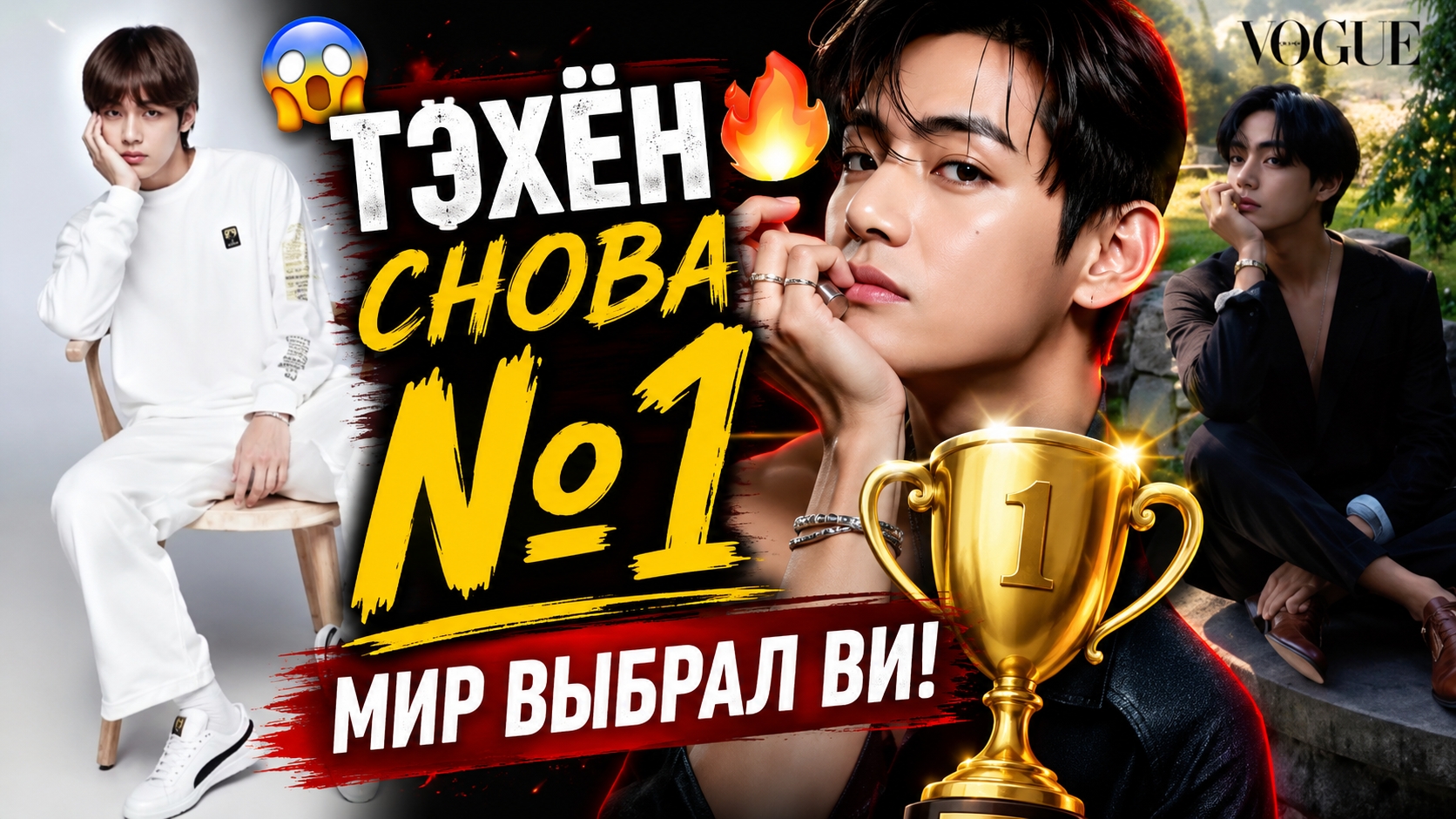 😱🔥 Тэхён снова №1 — мир не может забыть Ви! смотреть онлайн