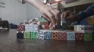 играю в Minecraft в блоке с сестрой