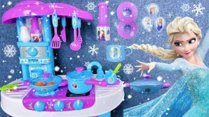 Кухонные игрушки «Эльза». Распаковка и Обзор ярких игрушек! Мультики для детей смотреть!