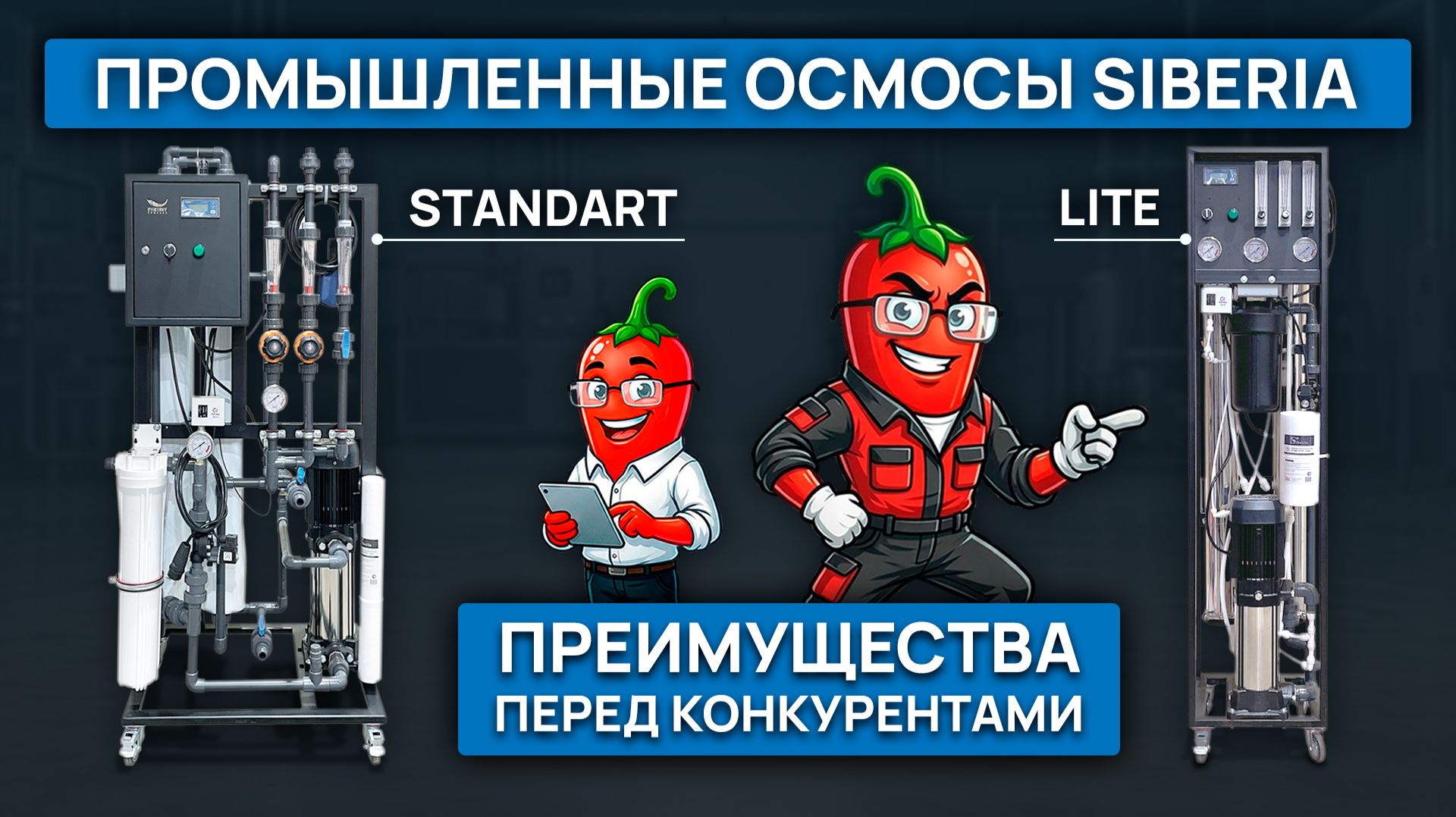 Какой промышленный осмос выбрать? Standart или Lite?