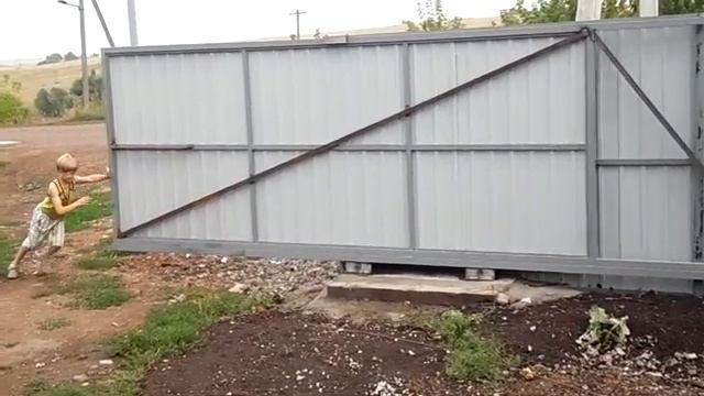 Откатные ворота своими руками