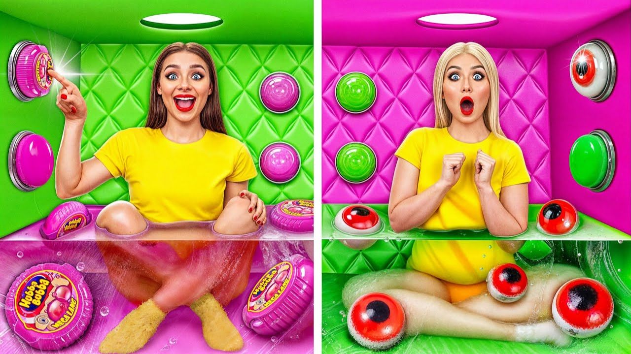 1000 Загадочных Кнопок и Только Одна Тебя Спасет # Смешные Челленджи от Jelly DO Challenge смотреть онлайн