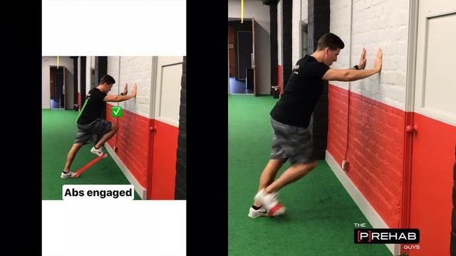 Strengthen The Hip Flexors For Power And Speed - Standing Wall Psoas March | Сгибатели бедра у стены