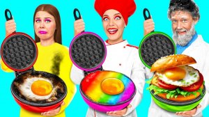 Кулинарный Челлендж# Я Против Дедушки # Съедобная Битва от Fun Teen
