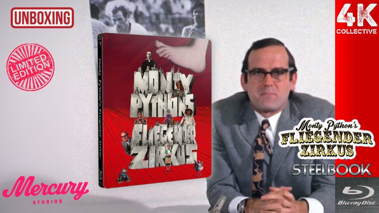 Видеообзор ограниченного Blu-ray Steelbook фильма Летающий цирк Монти Пайтона от Mercury Studios.