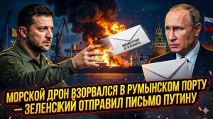 💥Себастиан Сас |Военный дрон ВСУ разнёс порт в Румынии. Срочное письмо Зеленского Путину