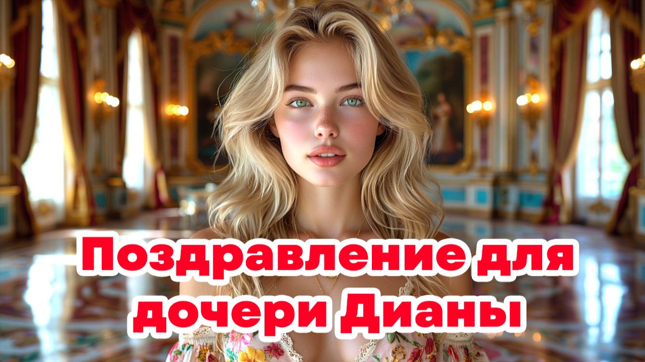 Поздравление для дочери Дианы