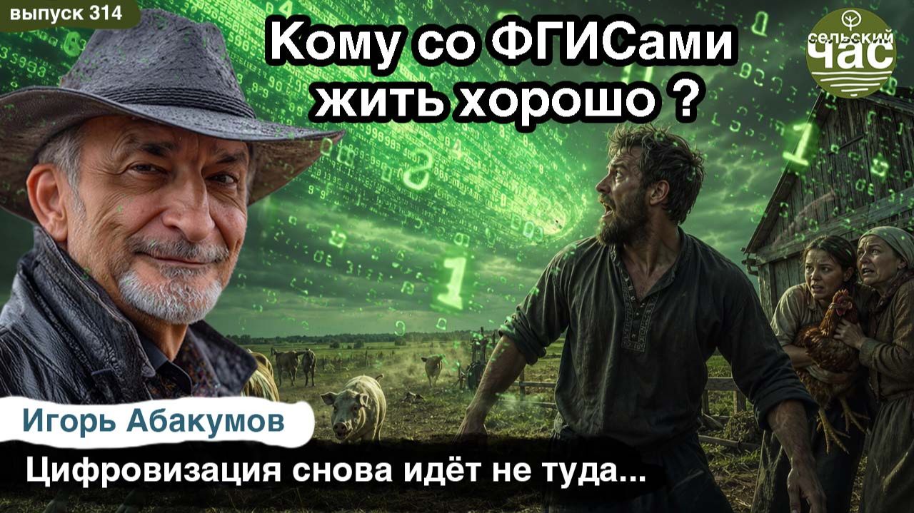 Кому со ФГИСами жить хорошо? Сельский час #314 (Игорь Абакумов) смотреть онлайн