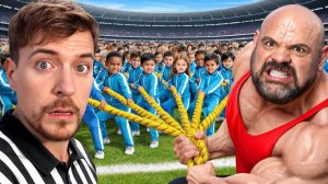 Мистер Бист. Дети против самого сильного человека в мире! 4К - MrBeast