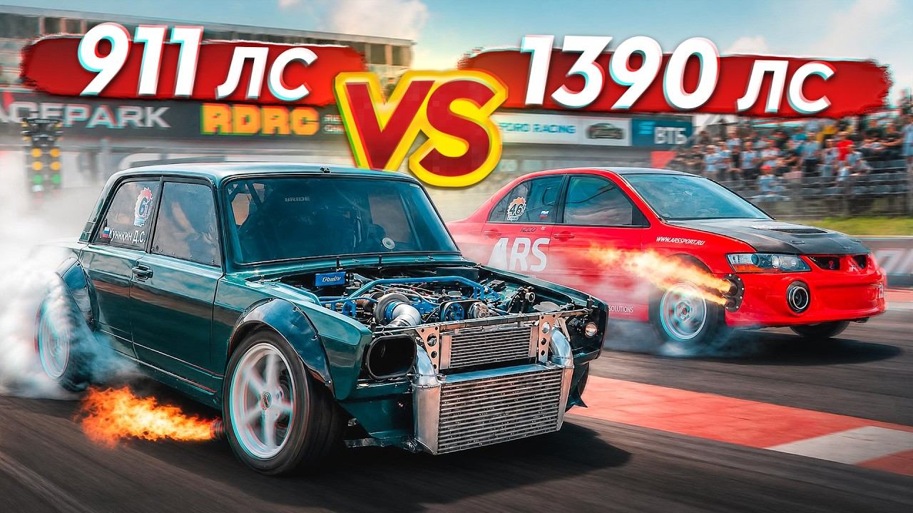 Ваз 2107 2jz  против Ваз 2108 турбо и Skoda Octavia 650 л.с против Volkswagen Passat CC 700 л.с