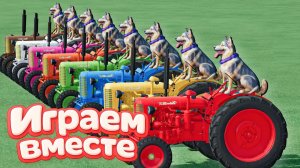 МУЛЬТИКИ ПРО РАЗНОЦВЕТНЫЕ МАШИНКИ И ТРАКТОРЫ ДЛЯ ДЕТЕЙ 🚜 ГОНКИ ТРАКТОРОВ ДЛЯ ДЕТЕЙ часть 8 🚜🏁