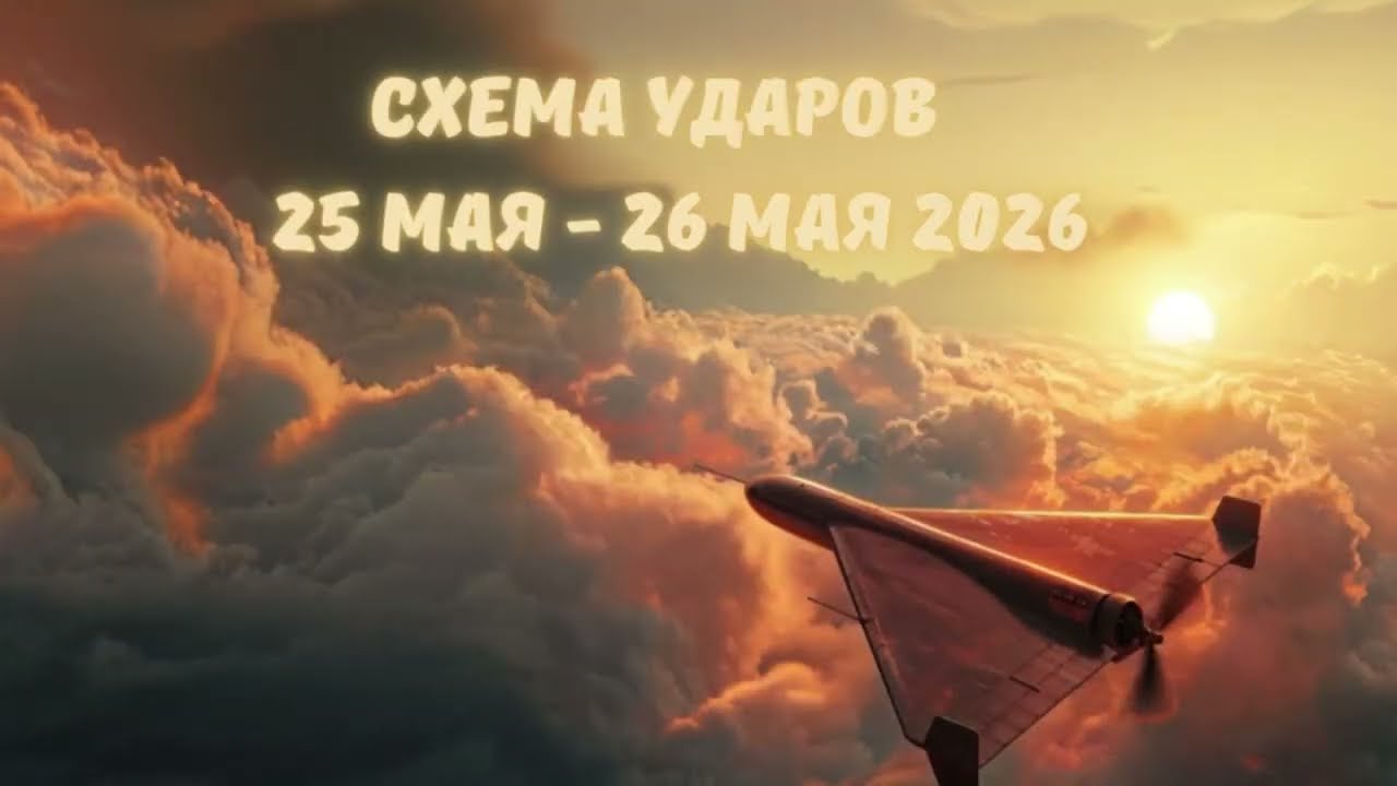 Схема ударов 07:30 25 мая 2026  07:30 26 мая 2026 года