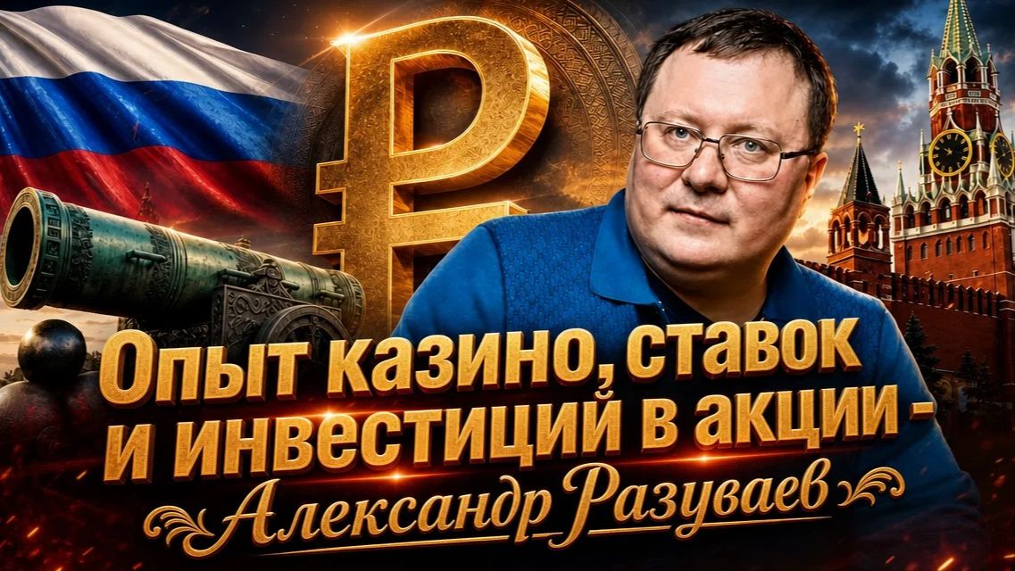 Опыт казино, ставок и инвестиций в акции - Александр Разуваев смотреть онлайн