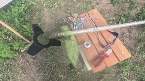 3х лопастной нож против насадки паук для бензотриммера