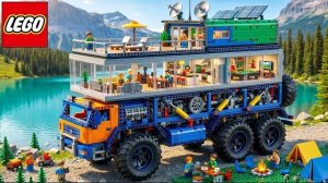 Я построил Из Конструктора LEGO Трехэтажный Грузовик для Кемпинга