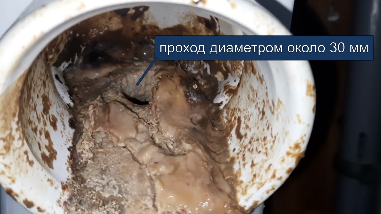 Засор в унитазе. Соли