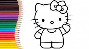 Как нарисовать ХЕЛЛОУ КИТТИ Рисуем Хэллоу Китти Учимся рисовать HELLO KITTY