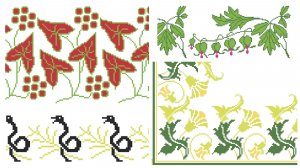 🕰️🧶 Старинные СХЕМЫ - Art Nouveau.  Подборка №196.🧶🕰️