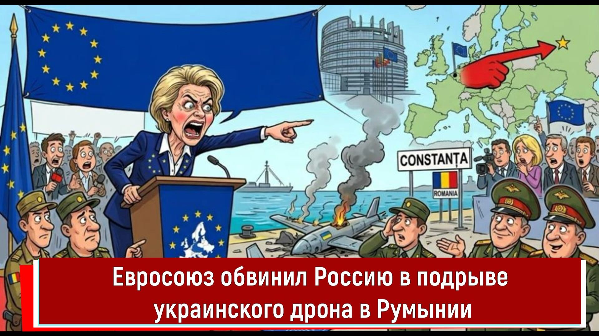Евросоюз обвинил Россию в подрыве украинского дрона в Румынии смотреть онлайн