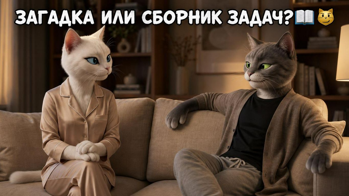 ЗАГАДКА ИЛИ СБОРНИК ЗАДАЧ? 📖😼