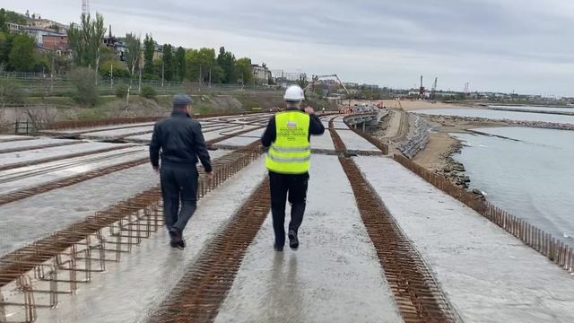 Cтроительство дороги в порт Махачкалы