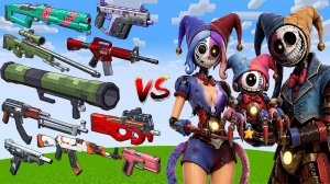 Какая ПУШКА Tacz сильнее vs СЕМЬИ ПРОТОТИПА в Майнкрафте???