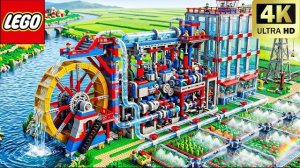 ГИГАНТСКИЙ водяной насос LEGO Technic для моей фермы! | Забавный эксперимент Lego