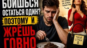 БОИШЬСЯ ОСТАТЬСЯ ОДИН ПОЭТОМУ И ЖРЁШЬ ГОВНО
