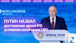 Путин: первая задача России, которая решается в рамках СВО, — добиться освобождения Донбасса