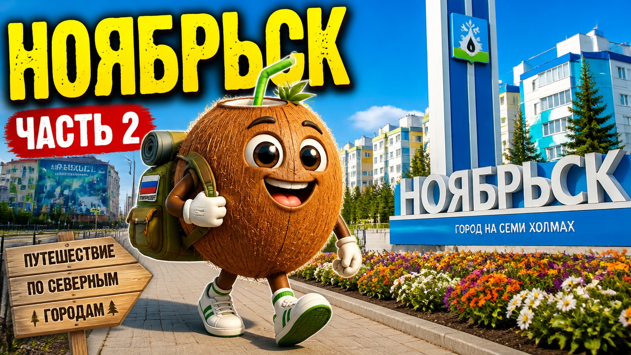 Кокосик гуляет по городу Ноябрьск, ч.2