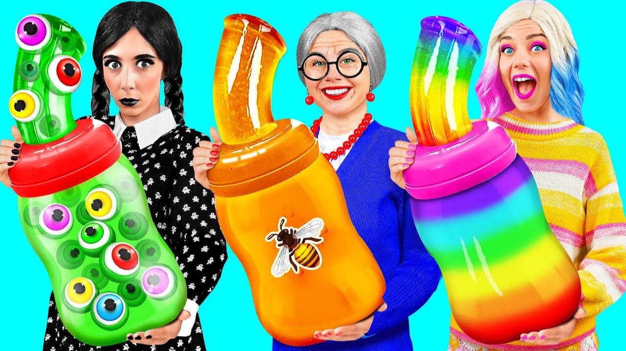 Кулинарный Челлендж# Уэнсдей Против Бабушки # Смешные Ситуации с Едой от Fun Teen смотреть онлайн