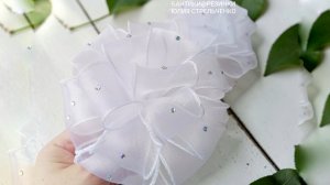 Пышные бантики из органзы к торжественной школьной линейки/1 сентября/первый(последний) звонок🔔📚МК