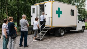 Диспансеризация в парках Подмосковья: как работают передвижные медицинские пункты