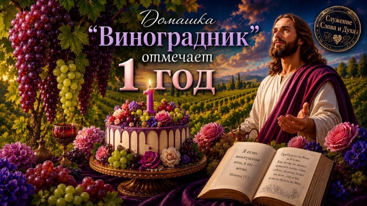 Праздничное служение: 1 год домашкам «Виноградника» 6.06.2026 смотреть онлайн