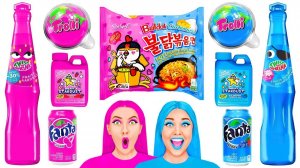 Розовая Еда vs Голубая Еда Челлендж # Смешные Кухонные Войны от Fun Challenge