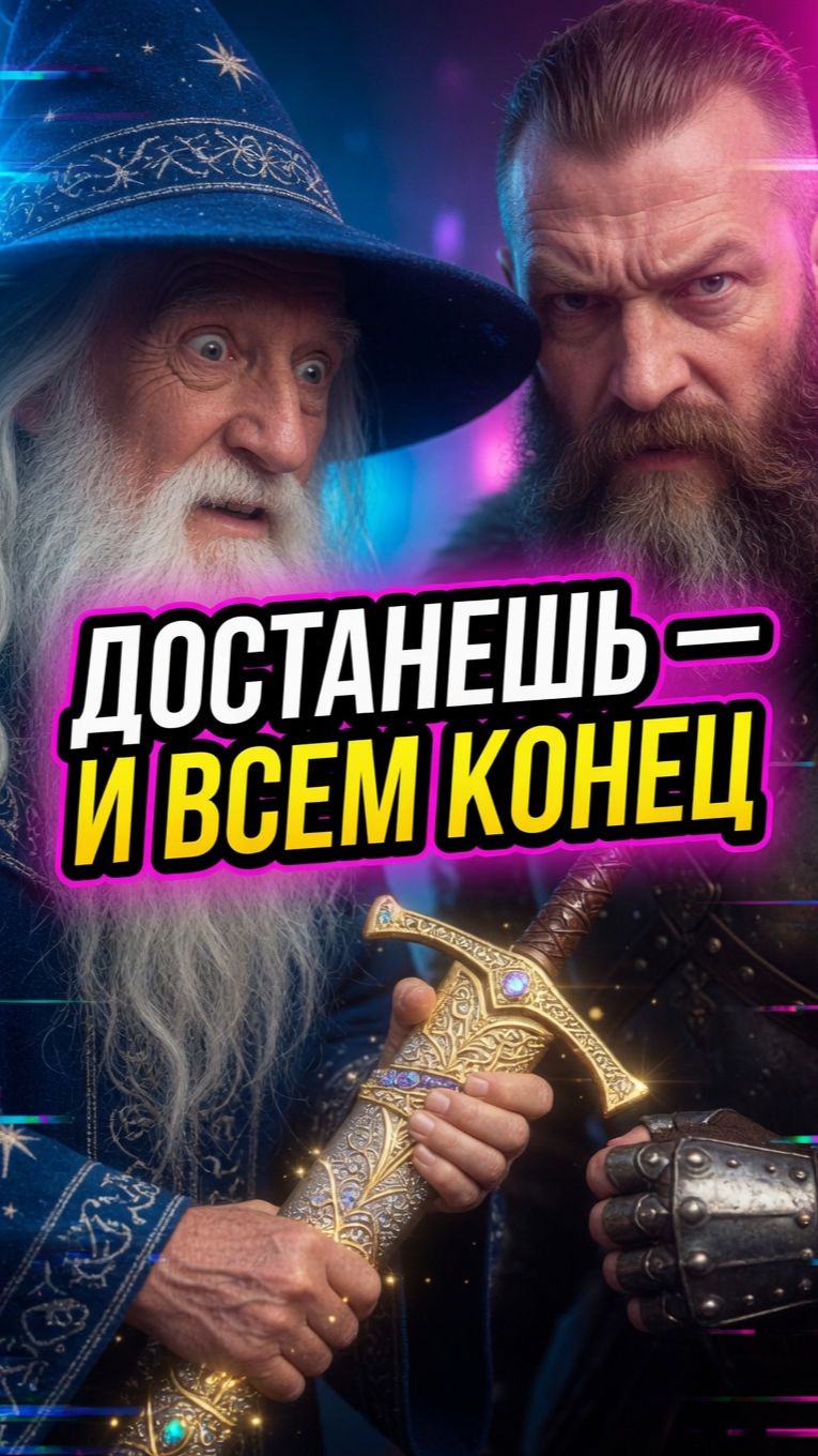 Волшебный меч-кладенец 😂 Илья Муромец в шоке