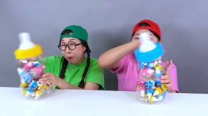 Большая еда Бутылка Конфеты Желе Мукбанг ДОНА DONA