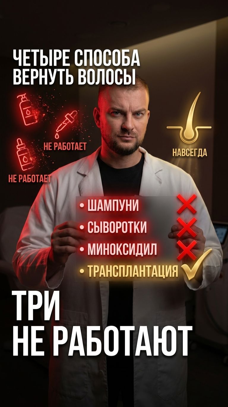 🧴 4 способа вернуть волосы — 3 из них бесполезны