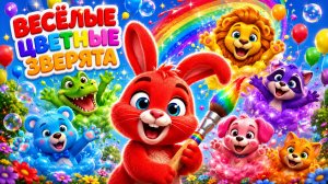 🐰✨ Волшебная Радуга и Цветные Зверята | Песня Для Малышей